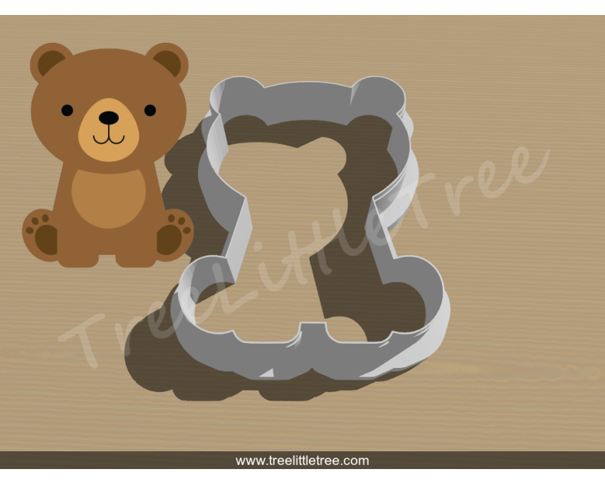 Baby Bear Cookie Cutter. Baby Shower Cookie Cutter. Jungle Baby  Cookie Cutter