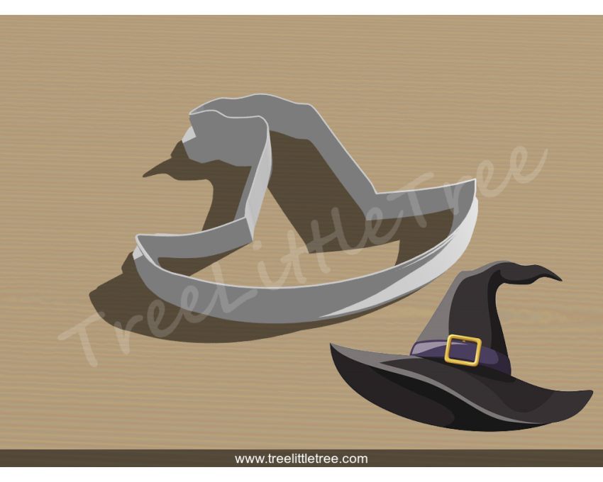 Witch Hat Cookie Cutter. Halloween Cookie Cutter. 