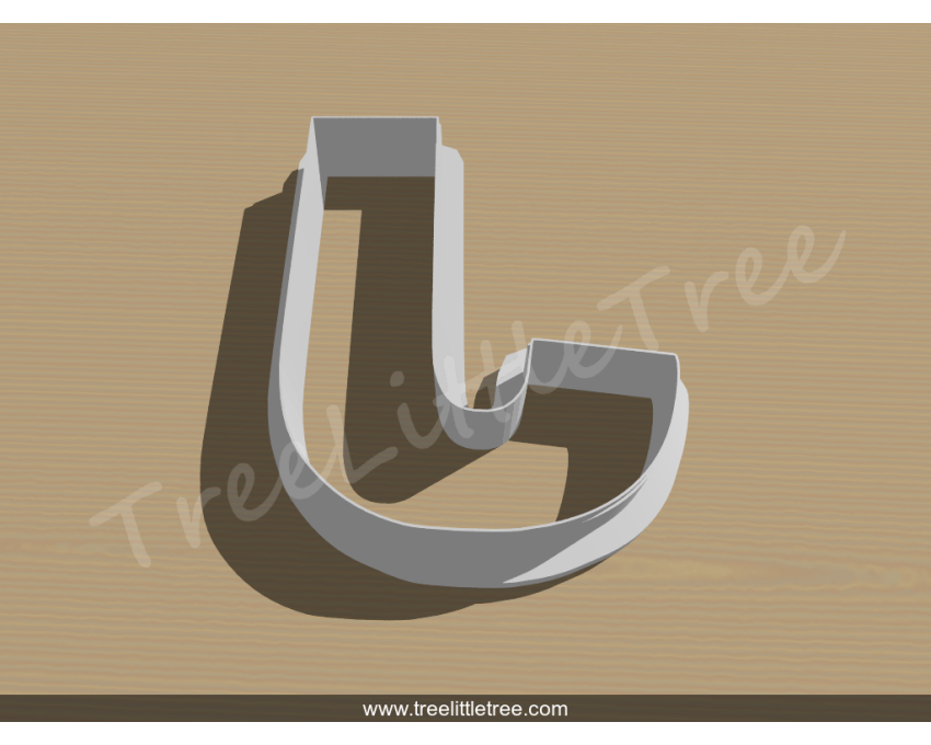 Letter J Cookie Cutter. Alphabet Cookie Cutter