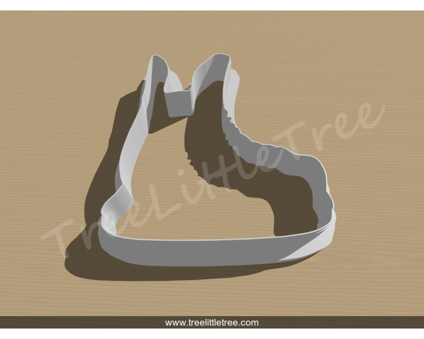 Hockey Skate Cookie Cutter. Hockey Cookie Cutter. Sports Cookie Cutter