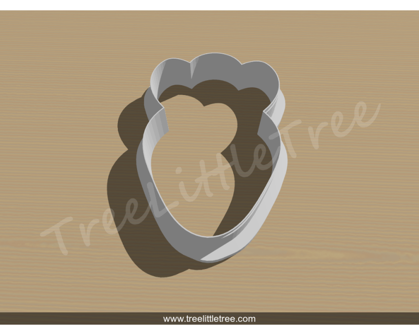 Carrot Style 1 Cookie Cutter. Food Cookie Cutter. Easter Cookie Cutter