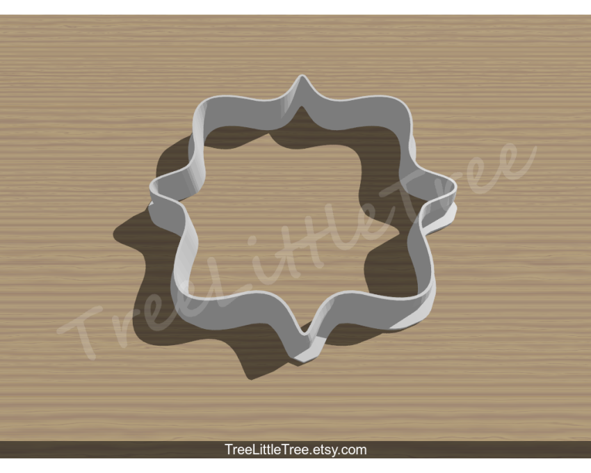 Plaque Cookie Cutter. Unique Cookie Cutter. 
