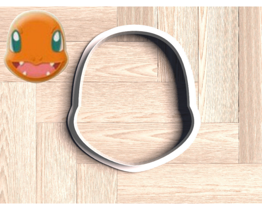 Charmander Head Cookie Cutter. Pokemon Cookie Cutter