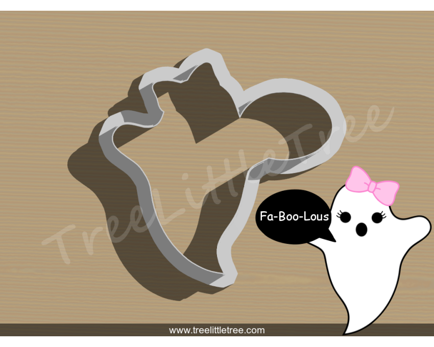 Fab-Boo-Lous Cookie Cutter. Halloween Cookie Cutter. 