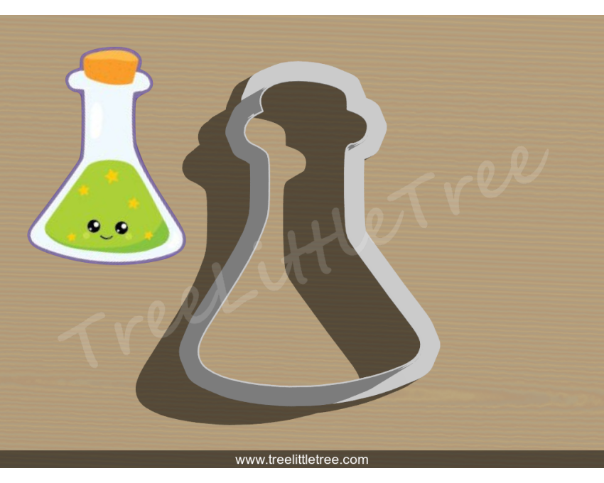 Magic Potion Cookie Cutter. Halloween Cookie Cutter. 