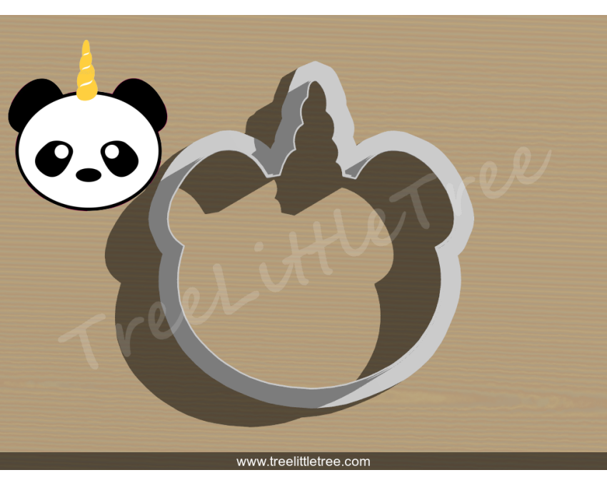Unicorn Panda Cookie Cutter. Unicorn Cookie Cutter. Panda  Cookie Cutter