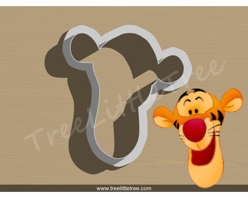 Winnie Pooh Tiger Cookie Cutter. Disney Cookie Cutter. Cartoon Cookie Cutter
