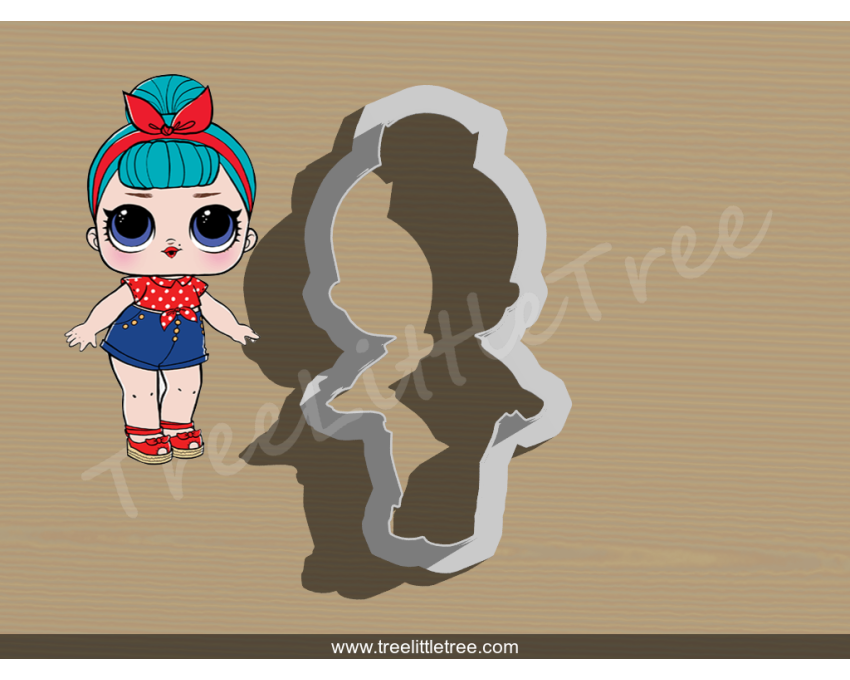 B.B. Bop Full Body Cookie Cutter. LOL Dolls Cookie Cutter