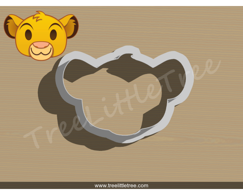 Simba Emoji Cookie Cutter. Disney cookie cutter. Lion King Cookie Cutter