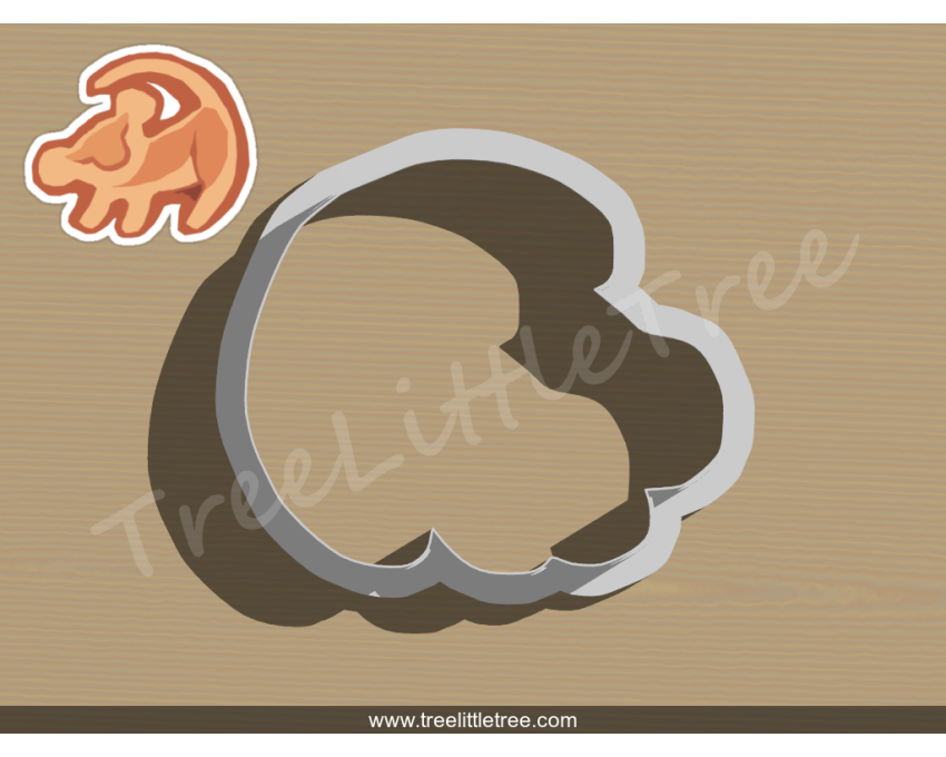 Simba Symbol  Cookie Cutter. Disney cookie cutter. Lion King Cookie Cutter