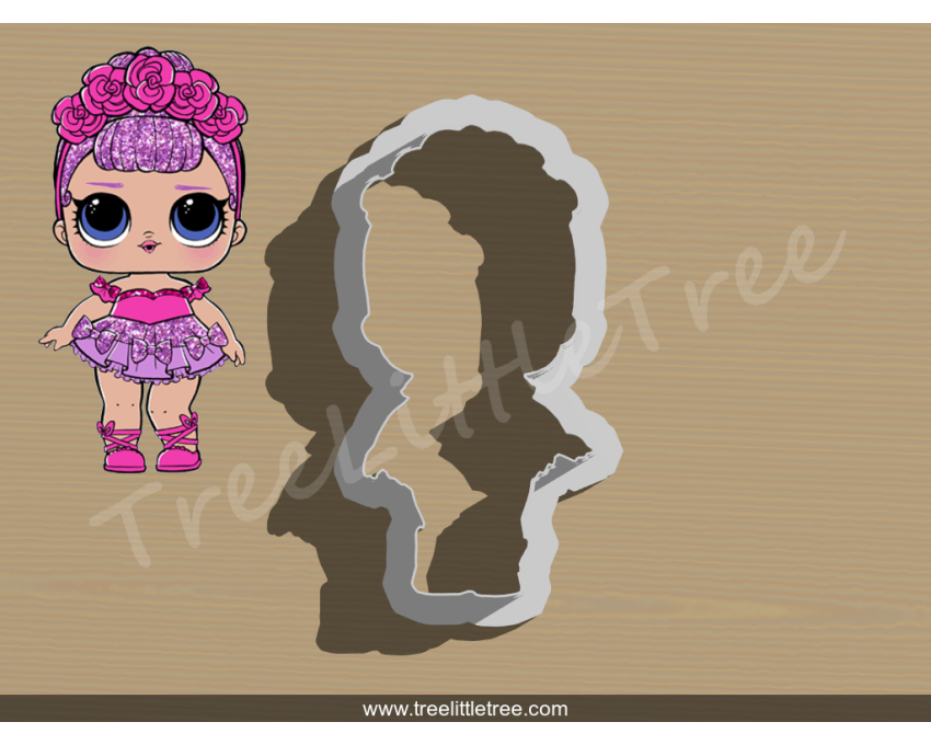 Sugar Queen Doll Full Body Cookie Cutter. LOL Dolls Cookie Cutter. Unicorn Cookie Cutter