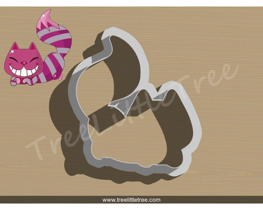 Cheshire Cat Cookie Cutter. Alice in Wonderland Cookie Cutter