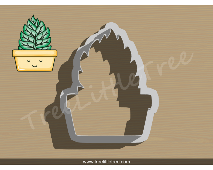 House Plant Style 4 Cookie Cutter. Plant Cookie Cutter. 