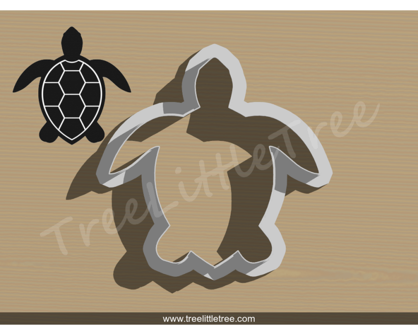 Sea Turtle Cookie Cutter.  Animal Cookie Cutter