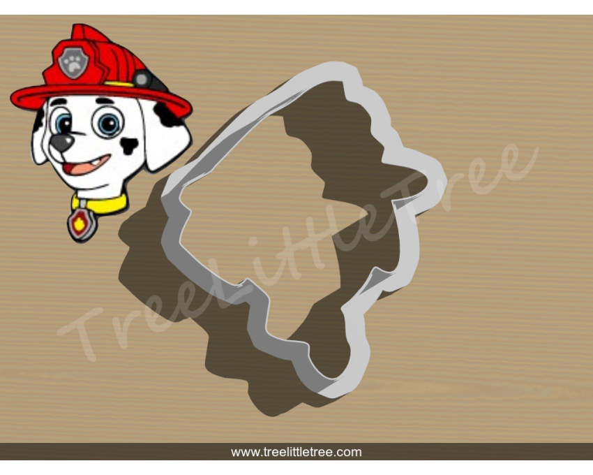 Marshall Style 2 Cookie Cutter. Cartoon Cookie Cutter. PAW Patrol Cookie Cutter