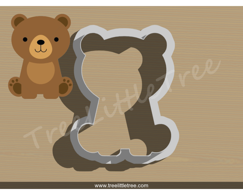 Baby Bear Cookie Cutter. Baby Shower Cookie Cutter. Jungle Baby  Cookie Cutter