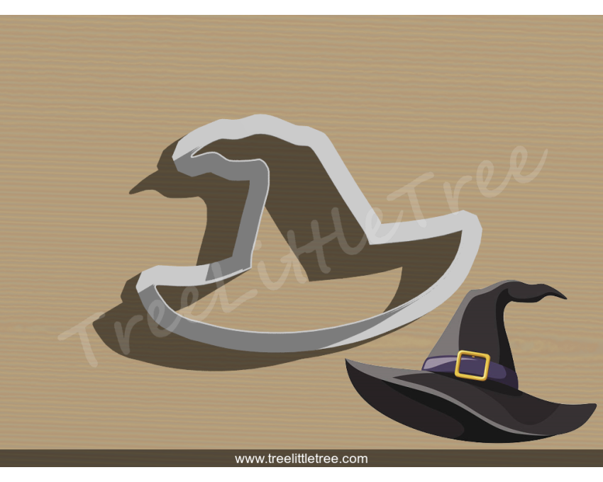 Witch Hat Cookie Cutter. Halloween Cookie Cutter. 