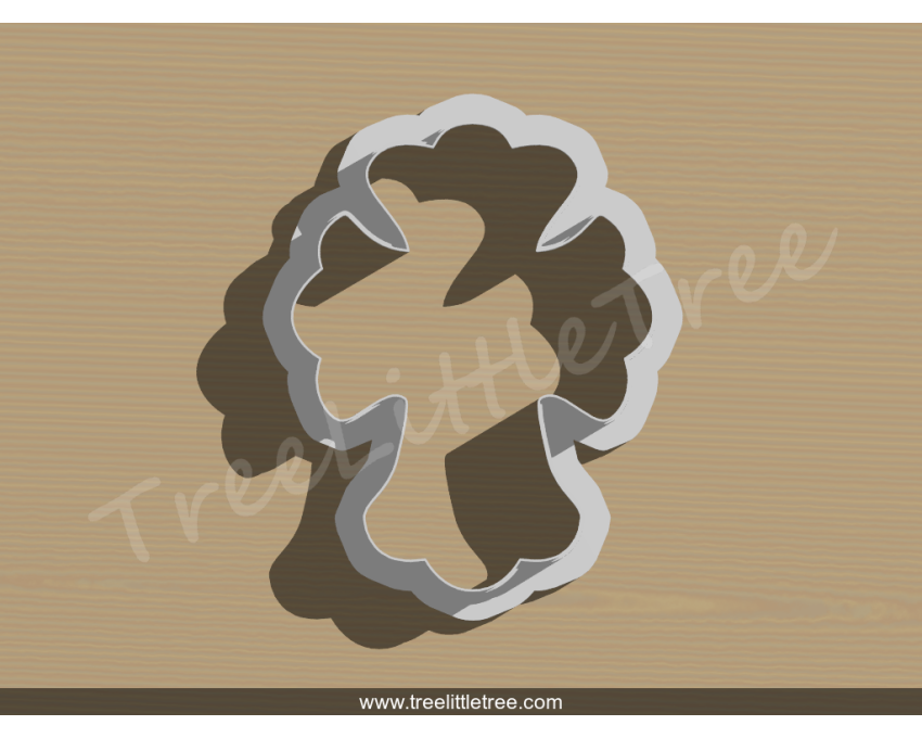 Holy Cross 3 Cookie Cutter. Baby Shower Cookie Cutter