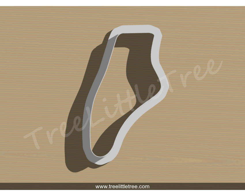 Ballet Shoe Cookie Cutter. Baby Shower Cookie Cutter