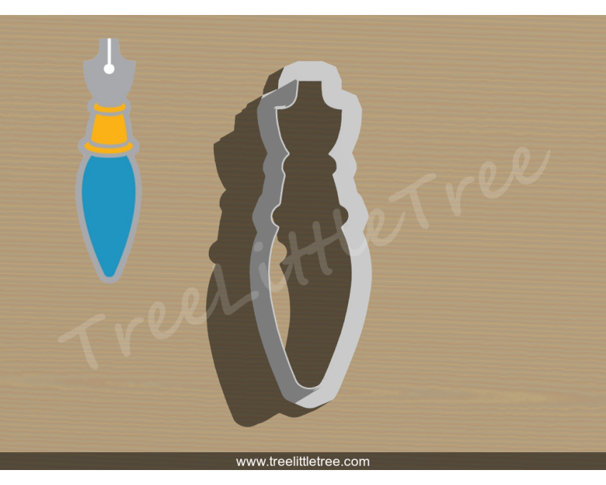 Dip Pen Cookie Cutter. Painting Cookie Cutter. School Cookie Cutter
