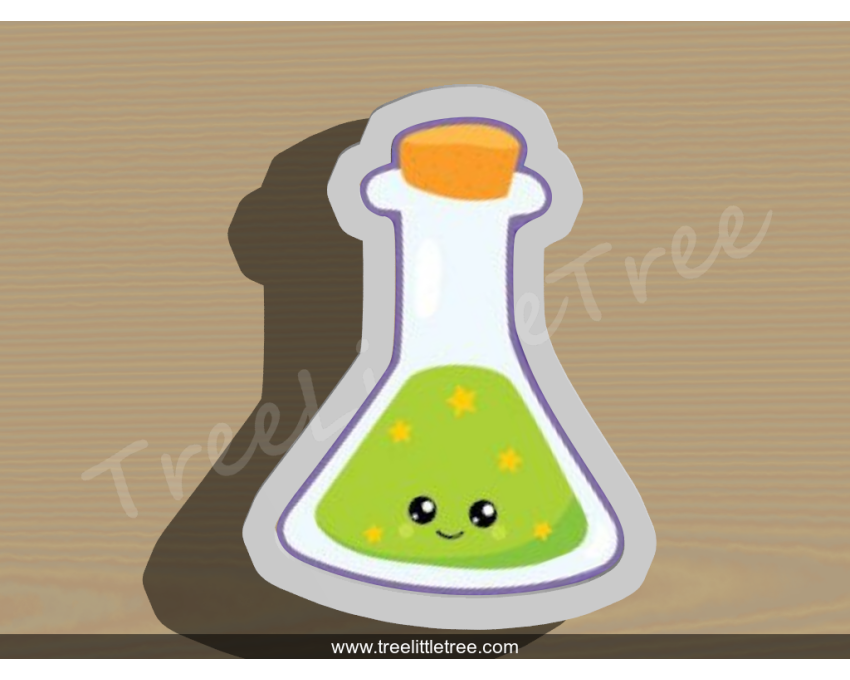 Magic Potion Cookie Cutter. Halloween Cookie Cutter. 