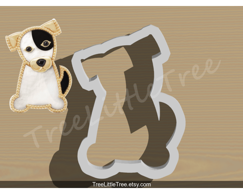 VanCleef and Arples Dog Cookie Cutter. Pet Cookie Cutter