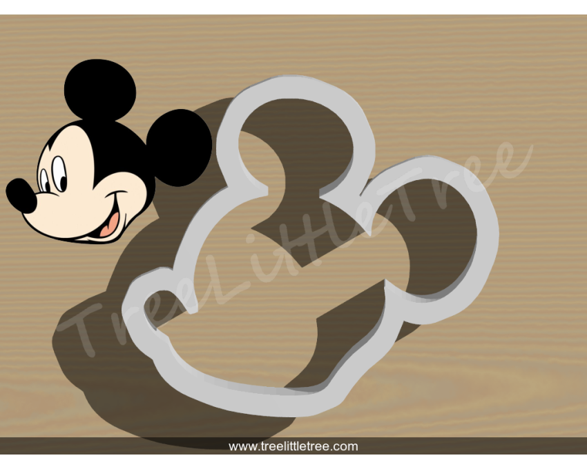 Mickey Side Face Cookie Cutter. Cartoon Cookie Cutter