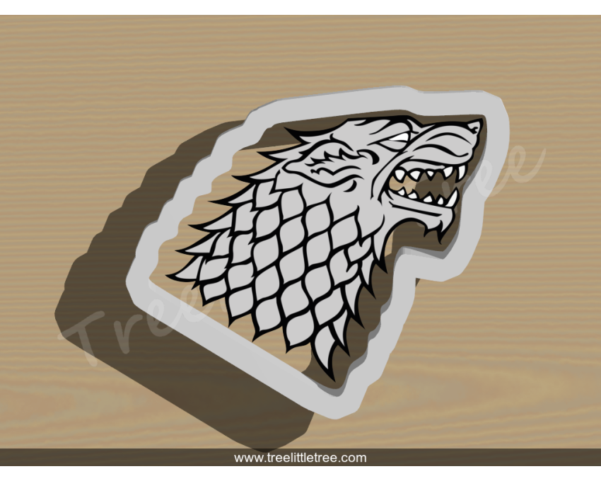 House of Stark Symbol Cookie Cutter. Game of Throne Cookie Cutter. Movie Cookie Cutter