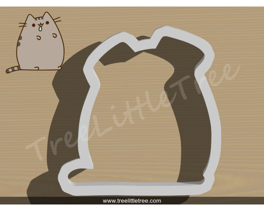 Pusheen Cat Cookie Cutter. Cartoon Cookie Cutter