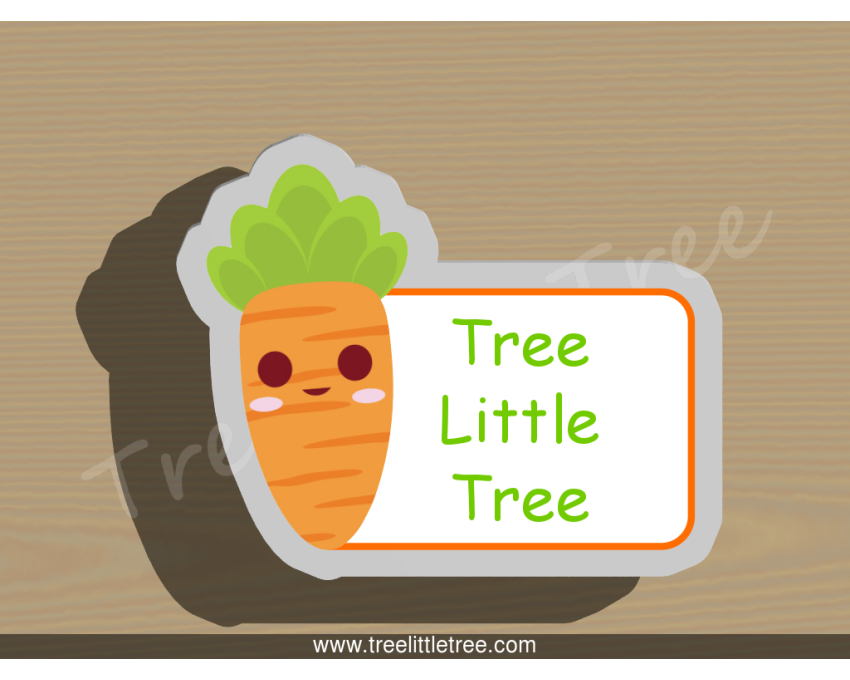Carrot Plaque Cookie Cutter. Easter Cookie Cutter. Vegetable Cookie Cutter