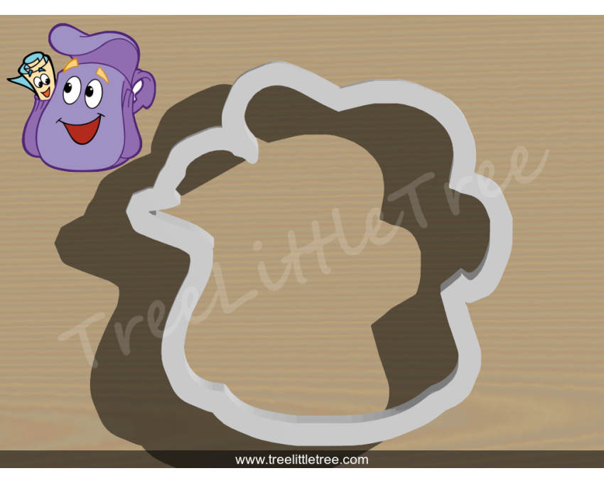 Dora Backpack Cookie Cutter. Cartoon Cookie Cutter. Dora the Explorer Cookie Cutter