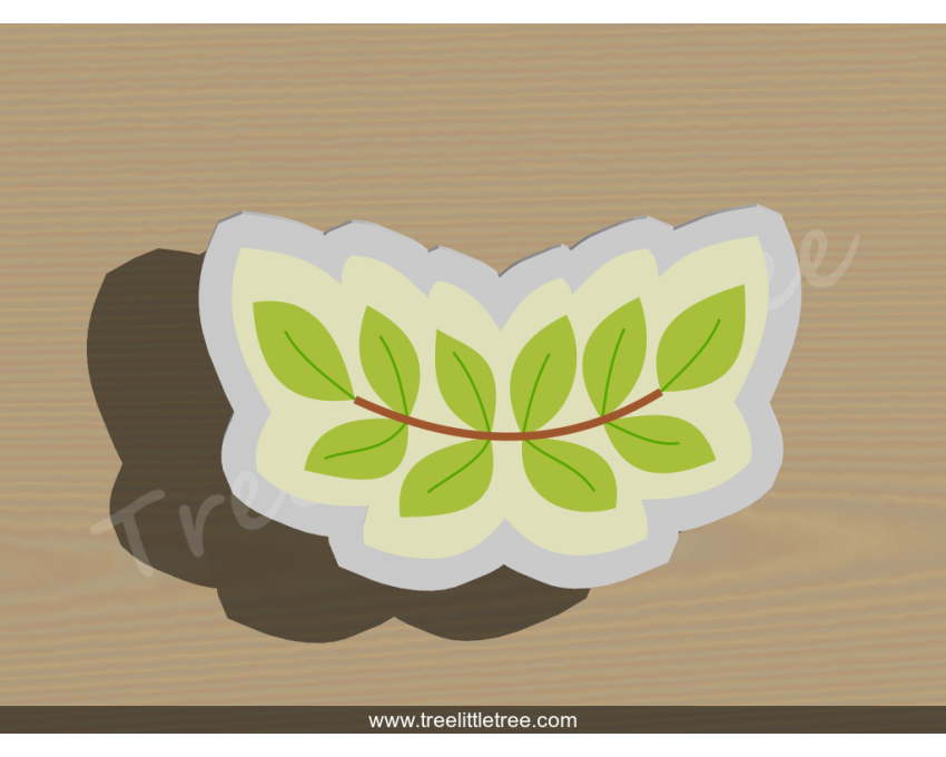 Leaf Branch Cookie Cutter. Unique Cookie Cutter