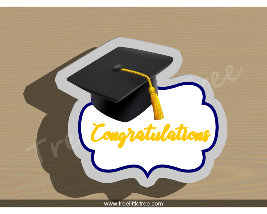 Graduation Cap Plaque Cookie Cutter. School/Grad Cookie Cutter