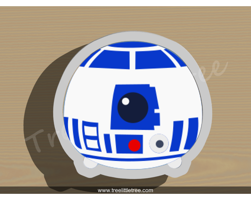 Tsum Tsum R2D2 Cookie Cutter. Star Wars Cookie Cutter