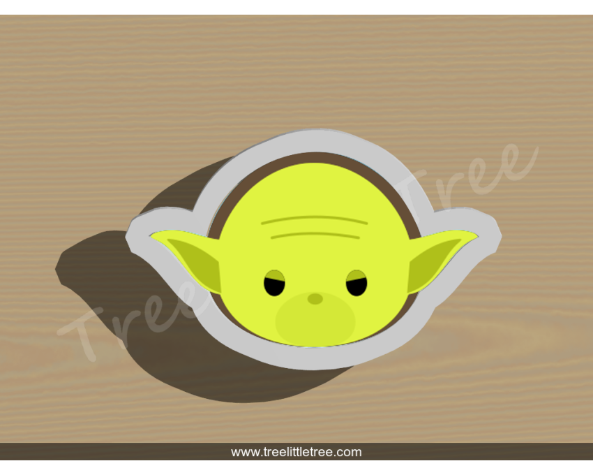 Tsum Tsum Yoda Cookie Cutter. Star Wars Cookie Cutter