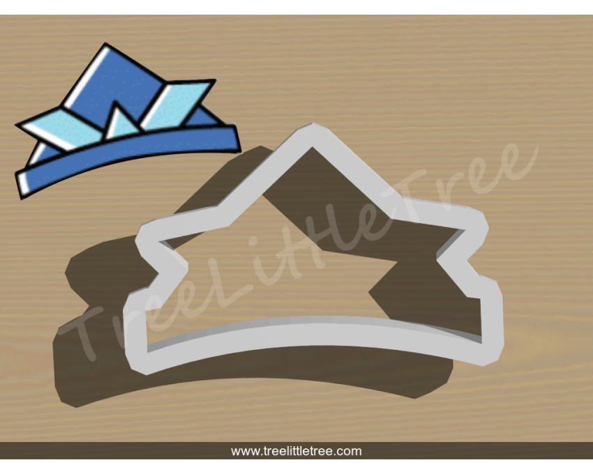 Origami Kabuto Cookie Cutter. Japan Theme Cookie Cutter