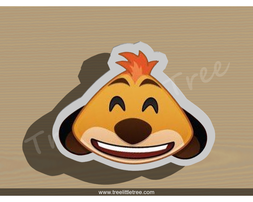 Timan Emoji Cookie Cutter. Disney cookie cutter. Lion King Cookie Cutter