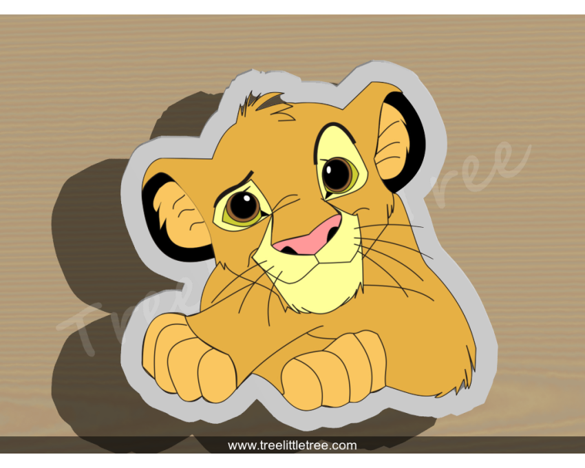 Simba Cookie Cutter. Disney cookie cutter. Lion King Cookie Cutter