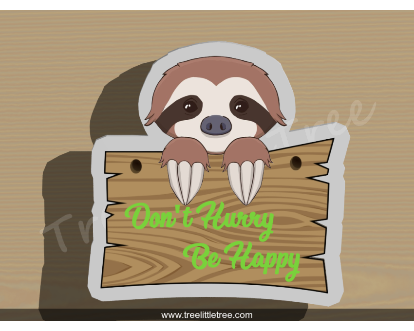 Sloth Plaque Cookie Cutter. Animal Cookie Cutter
