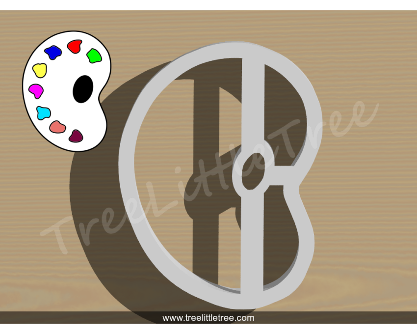 Artist Palette Cookie Cutter. Painting Cookie Cutter. School Cookie Cutter