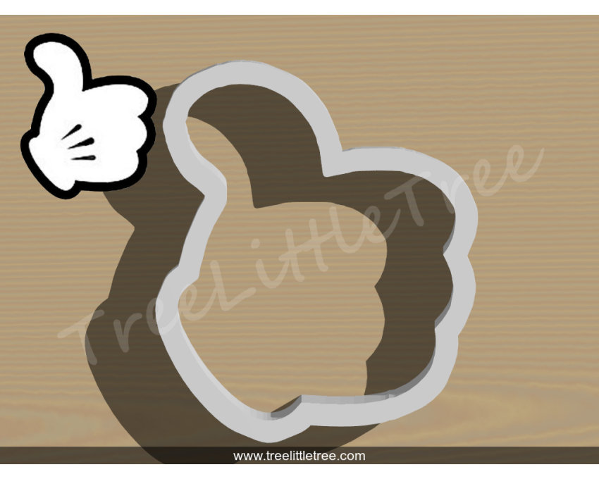 Mickey Mouse Thumb Up Cookie Cutter.Cartoon Cookie Cutter