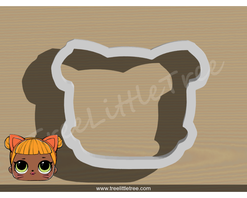 Baby Cat Cookie Cutter. LOL Dolls Cookie Cutter