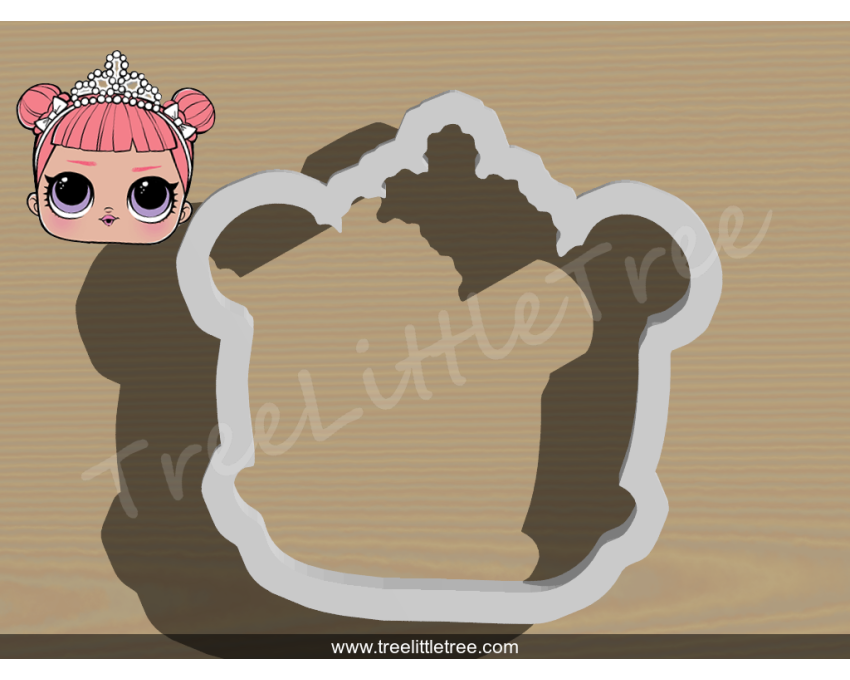 Center Stage Cookie Cutter. LOL Dolls Cookie Cutter