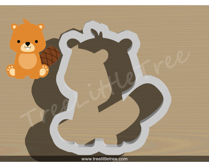 Baby Beaver Cookie Cutter. Baby Shower Cookie Cutter. Jungle Baby  Cookie Cutter