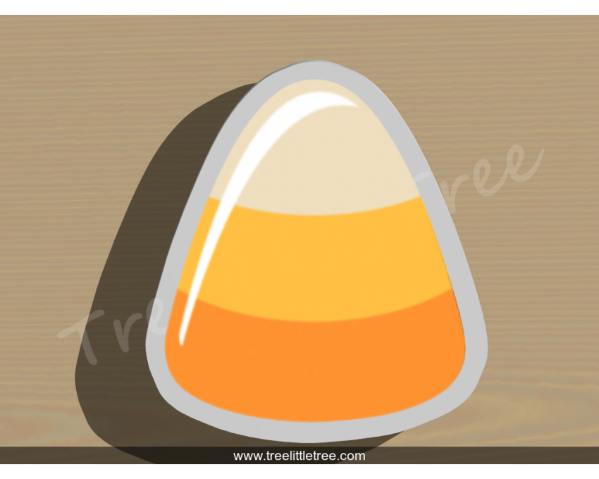 Candy Corn Cookie Cutter. Halloween Cookie Cutter. 