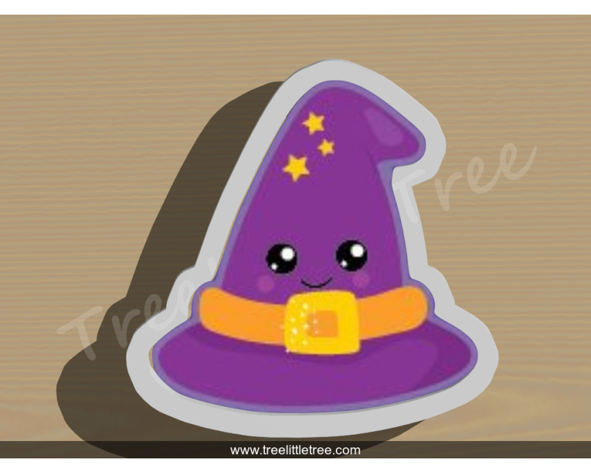 Cute Witch Hat Cookie Cutter. Halloween Cookie Cutter. 