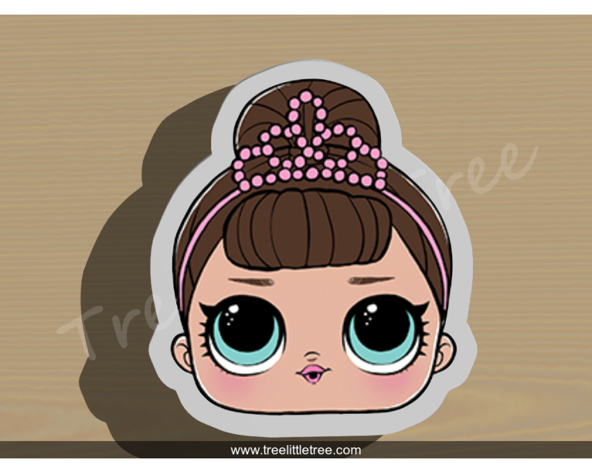 Fancy Cookie Cutter. LOL Dolls Cookie Cutter