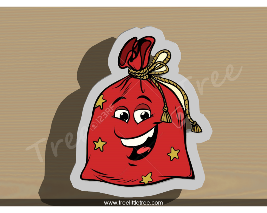 Christmas Santa's Sack Cookie Cutter. Christmas Cookie Cutter. 