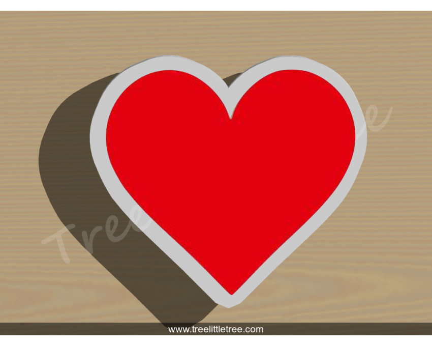 Classic Heart Cookie Cutter. Valentine's day Cookie Cutter