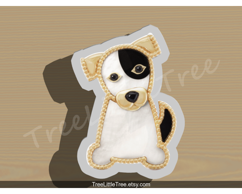 VanCleef and Arples Dog Cookie Cutter. Pet Cookie Cutter
